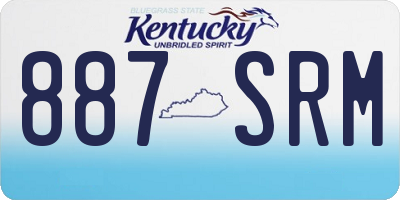 KY license plate 887SRM