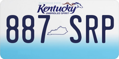 KY license plate 887SRP