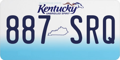 KY license plate 887SRQ