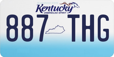 KY license plate 887THG