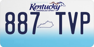 KY license plate 887TVP