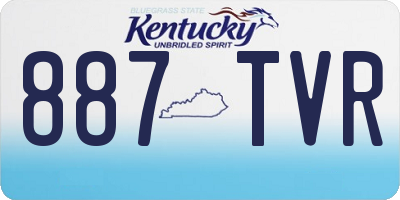 KY license plate 887TVR