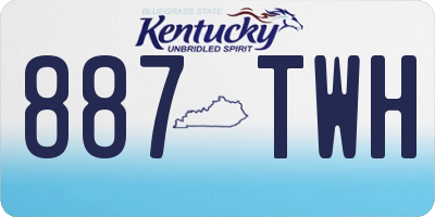 KY license plate 887TWH
