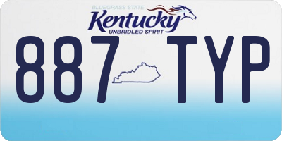 KY license plate 887TYP