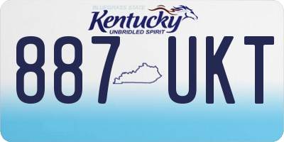 KY license plate 887UKT