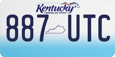 KY license plate 887UTC