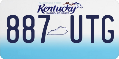 KY license plate 887UTG