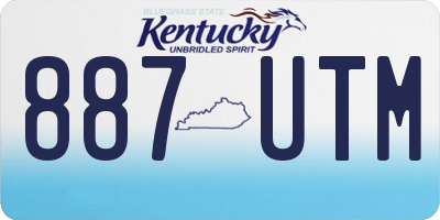 KY license plate 887UTM