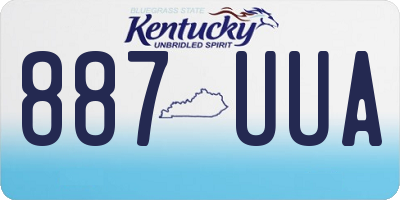 KY license plate 887UUA