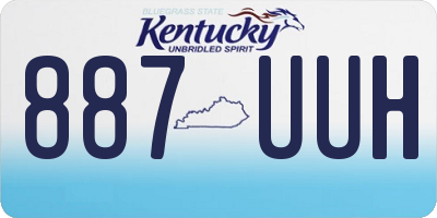 KY license plate 887UUH