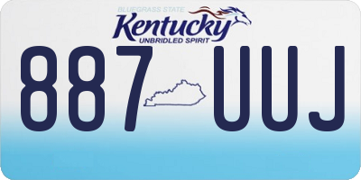 KY license plate 887UUJ