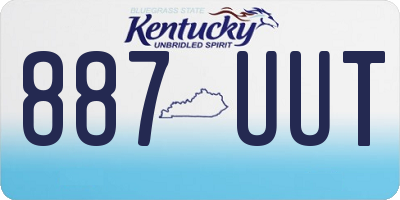 KY license plate 887UUT