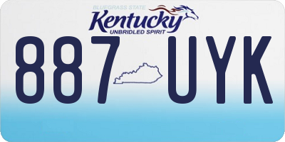 KY license plate 887UYK