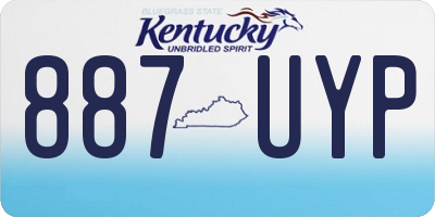 KY license plate 887UYP