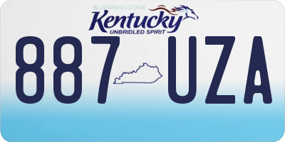 KY license plate 887UZA