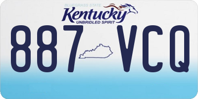 KY license plate 887VCQ