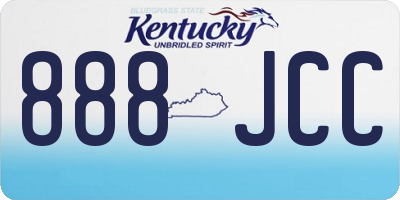 KY license plate 888JCC