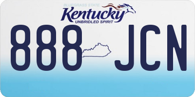 KY license plate 888JCN