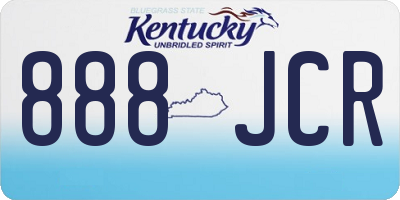 KY license plate 888JCR