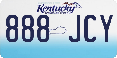 KY license plate 888JCY