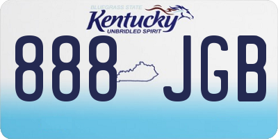 KY license plate 888JGB