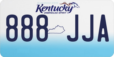 KY license plate 888JJA