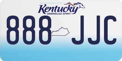 KY license plate 888JJC