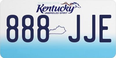 KY license plate 888JJE