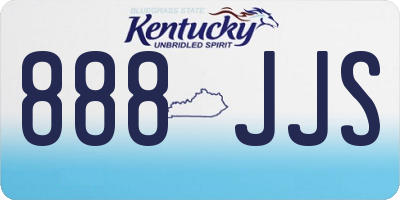 KY license plate 888JJS