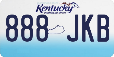 KY license plate 888JKB