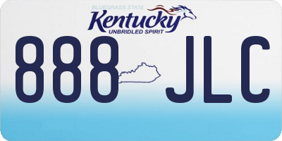 KY license plate 888JLC