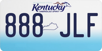 KY license plate 888JLF
