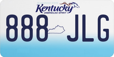 KY license plate 888JLG