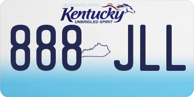 KY license plate 888JLL