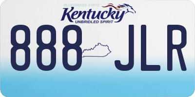 KY license plate 888JLR
