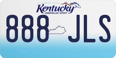 KY license plate 888JLS