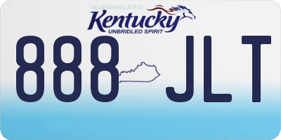 KY license plate 888JLT