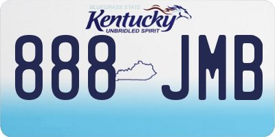 KY license plate 888JMB