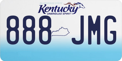 KY license plate 888JMG