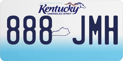 KY license plate 888JMH