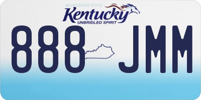 KY license plate 888JMM