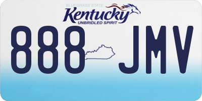 KY license plate 888JMV