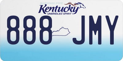 KY license plate 888JMY