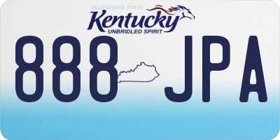 KY license plate 888JPA