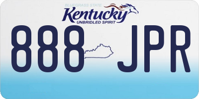 KY license plate 888JPR