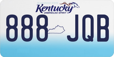 KY license plate 888JQB