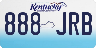 KY license plate 888JRB