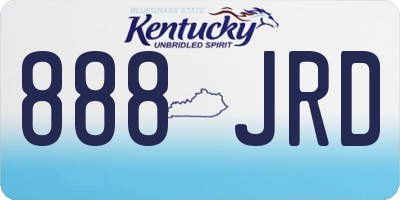 KY license plate 888JRD