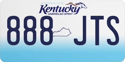 KY license plate 888JTS