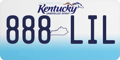 KY license plate 888LIL